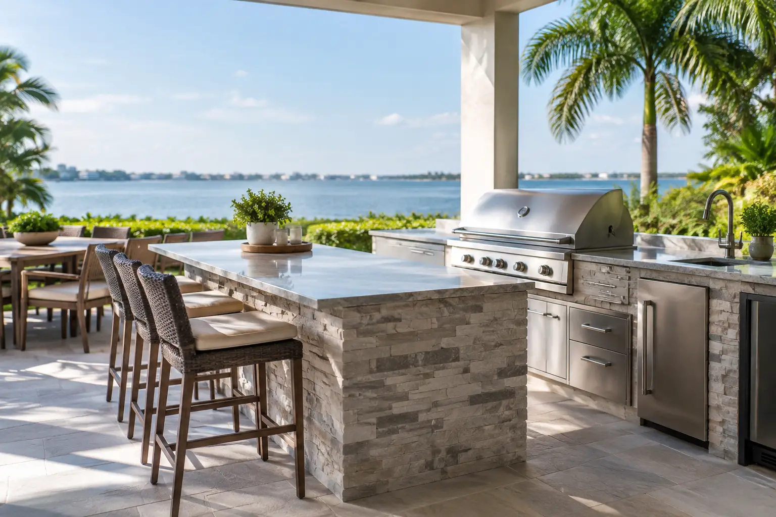 What Sarasota Outdoor Kitchen Builders Plan For